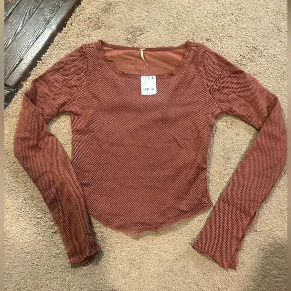 Free People Mesh Shirt - Picture 1 of 7